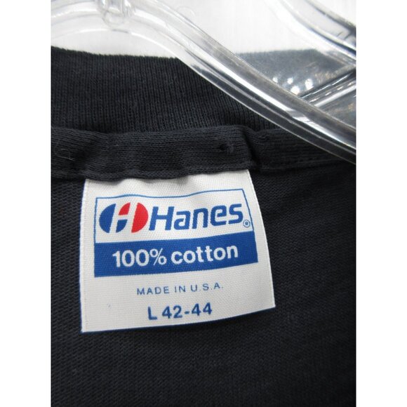 VINTAGE Chicago Shirt Large 1988 Victorious Tour Hanes Tee Double Sided - Picture 8 of 9